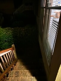 Safety hazard in leaving the home. Not well lit- you can’t see the stairs. Miscalculated more than once.