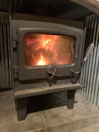 Enjoyed the novelty of the fireplace which worked brilliantly for heating up the whole cottage in winter