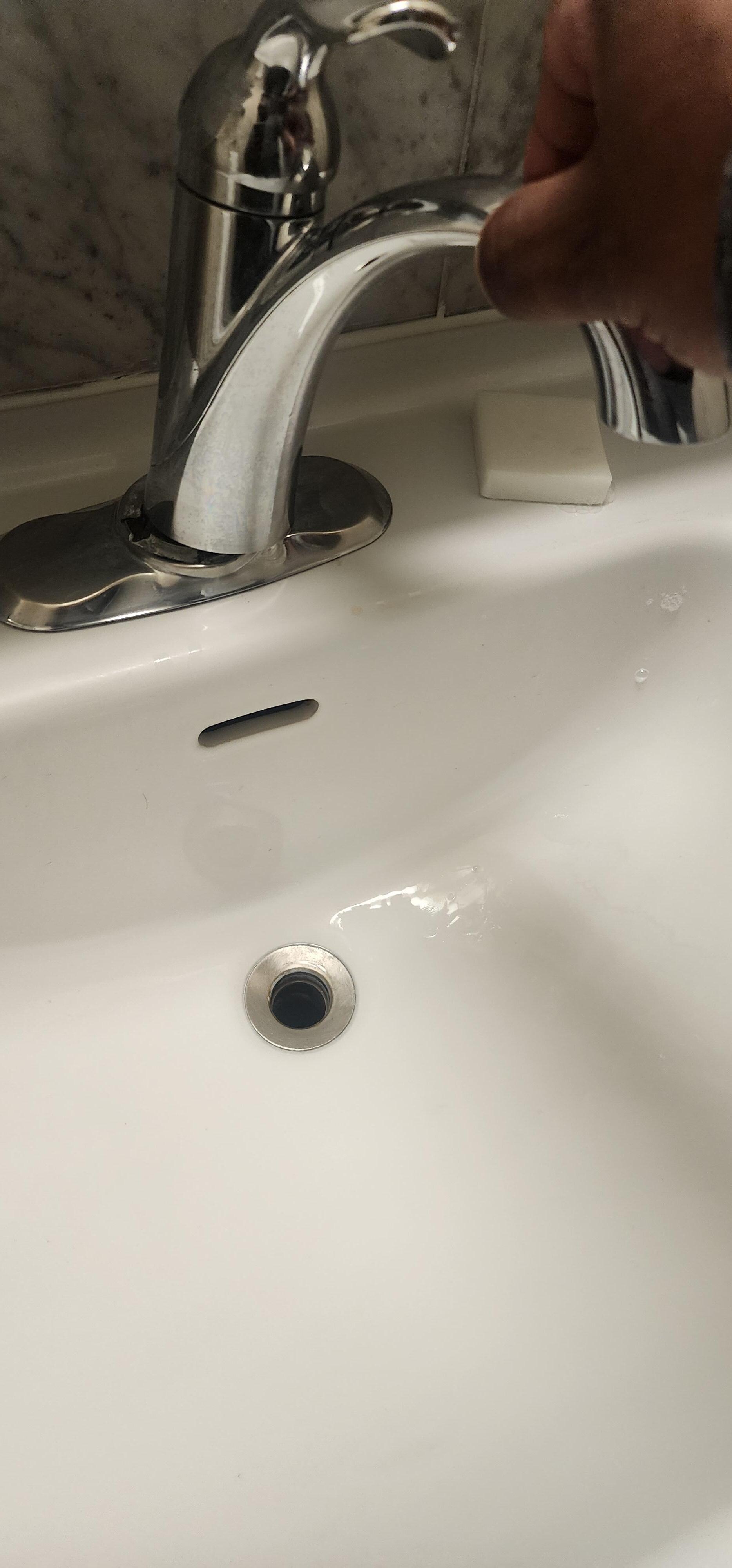 Broken faucet 