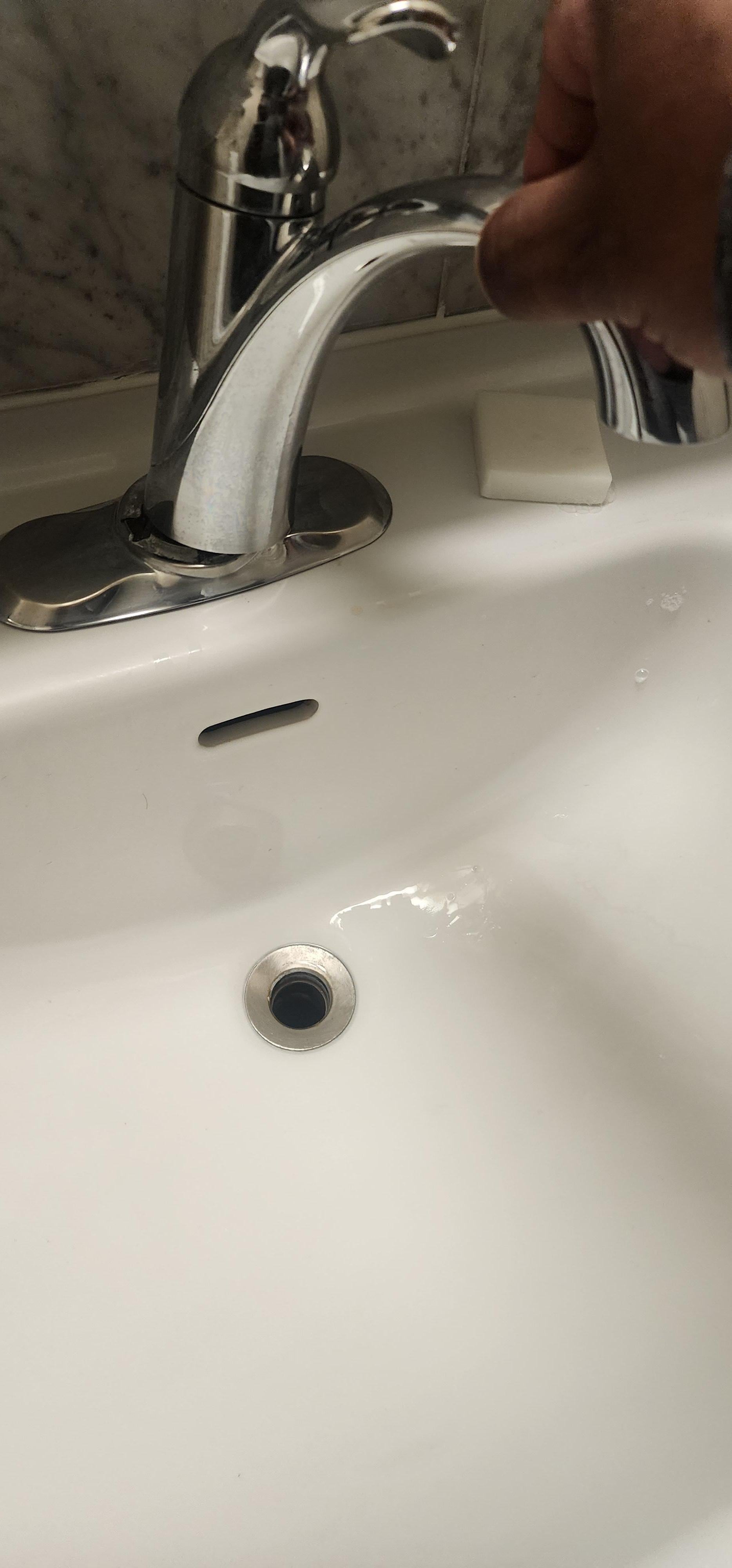 Broken faucet