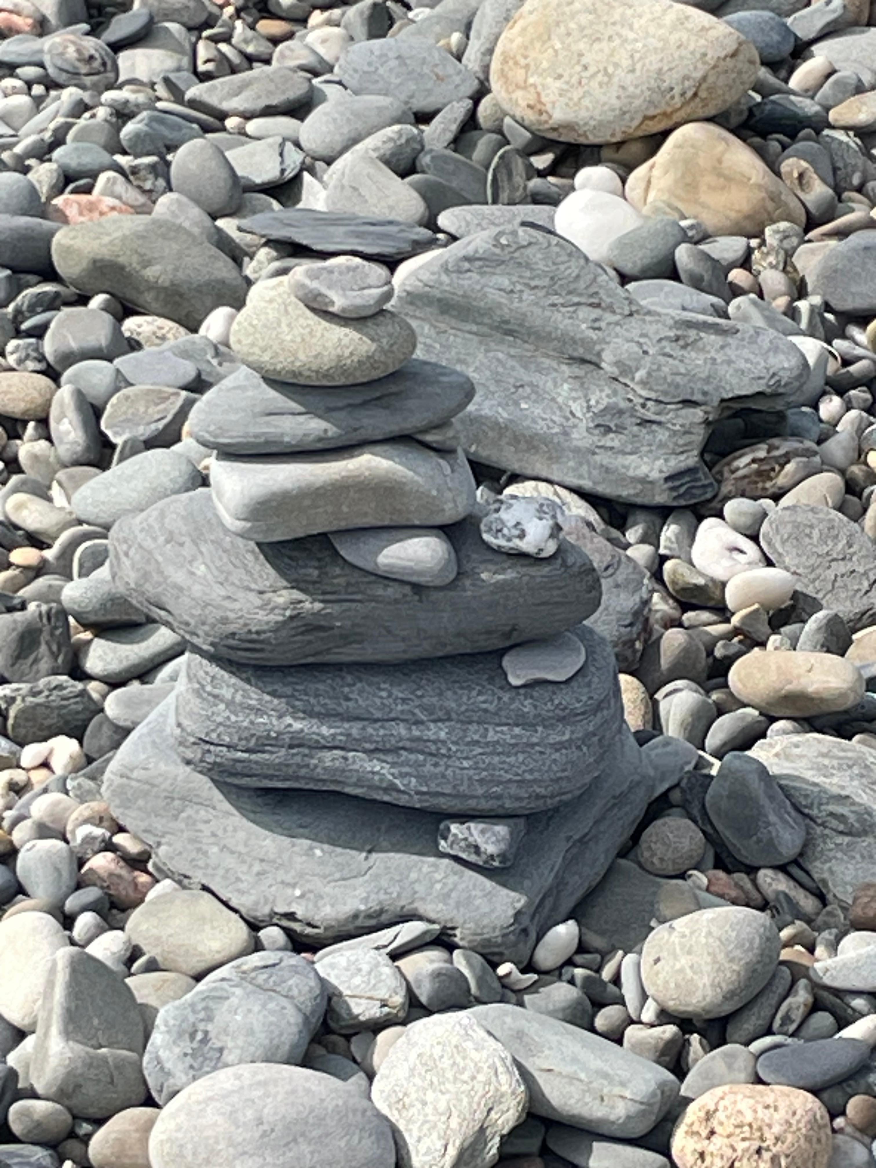 I am fascinated by the rocks on the Fogland beach. 