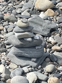 I am fascinated by the rocks on the Fogland beach.