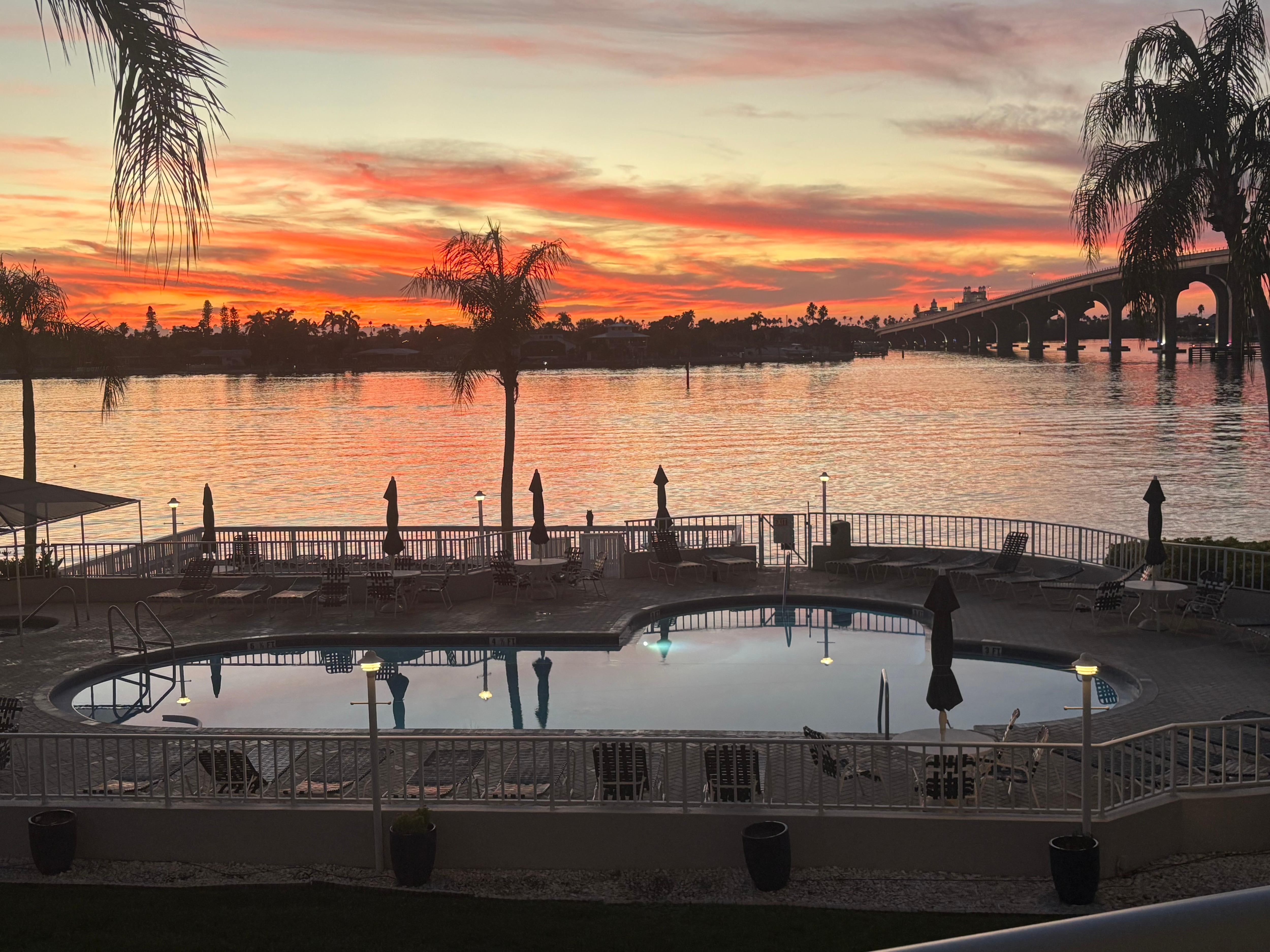 View from condo balcony. 