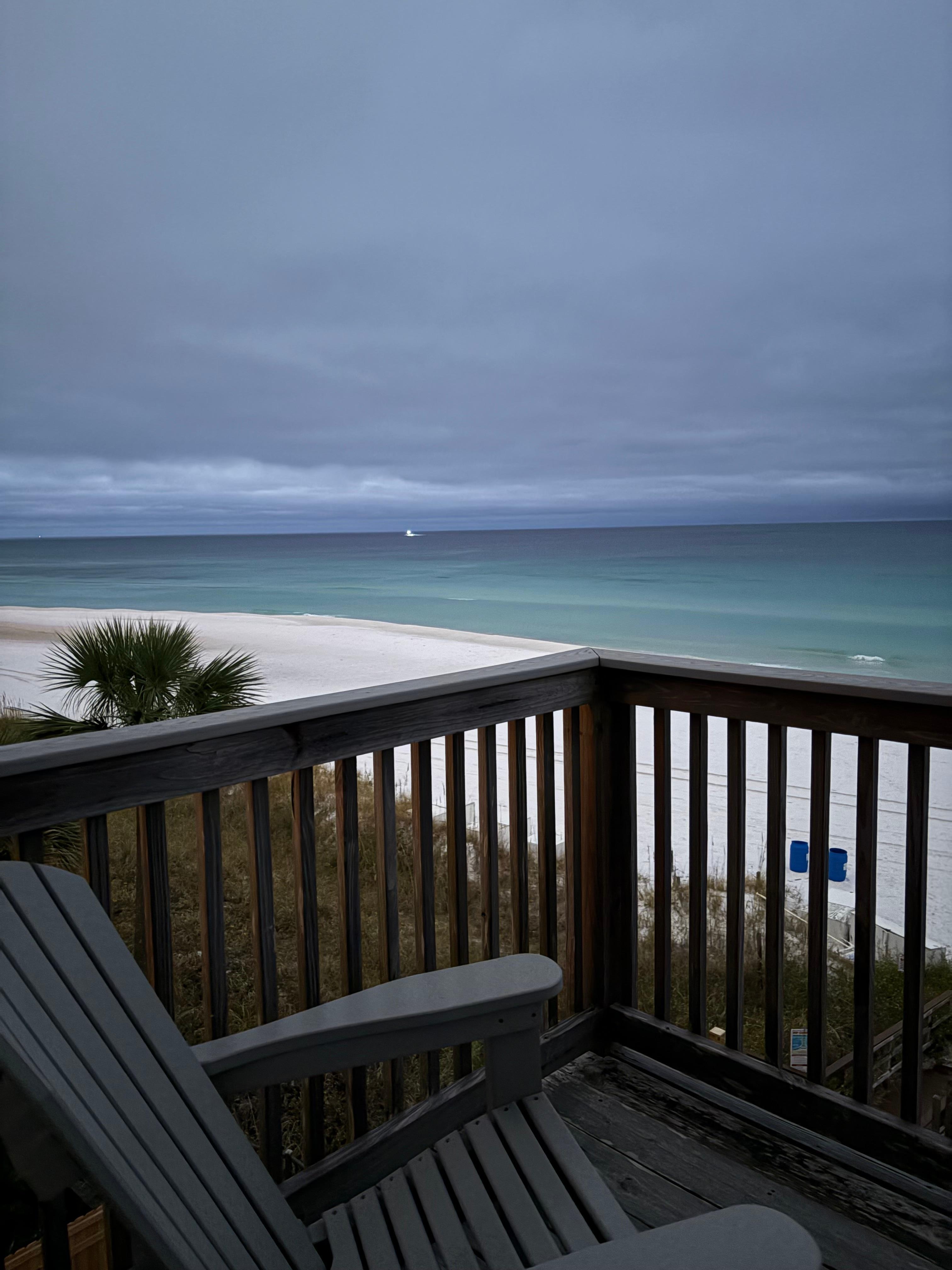 Fabulous view from top balcony