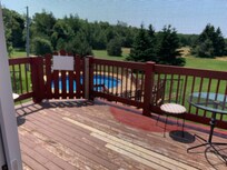 Outdoor pool. View from our room.