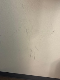 Scratches on the wall