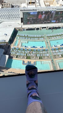 View of pool from room