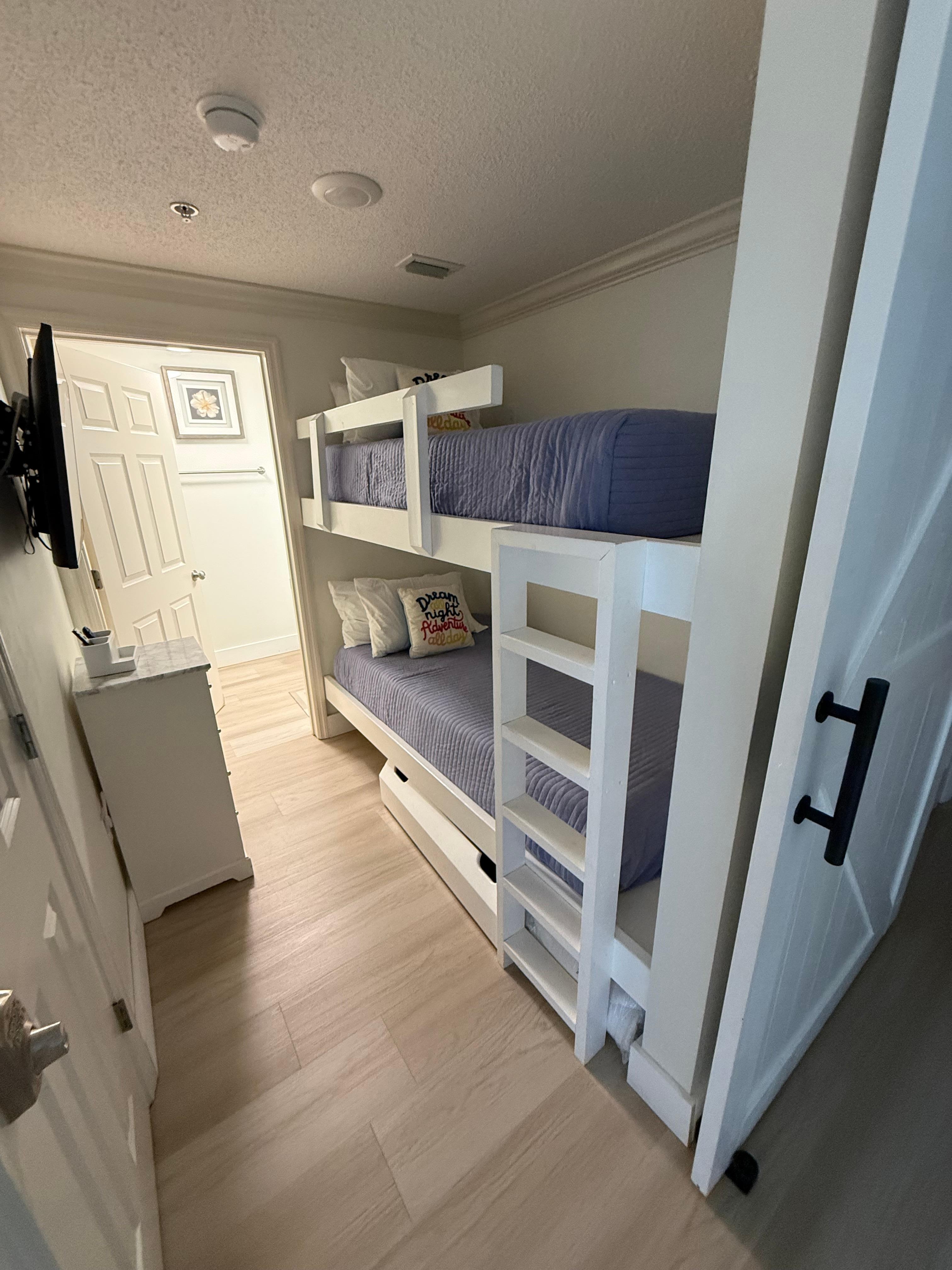 Cute bunks and separate bathroom