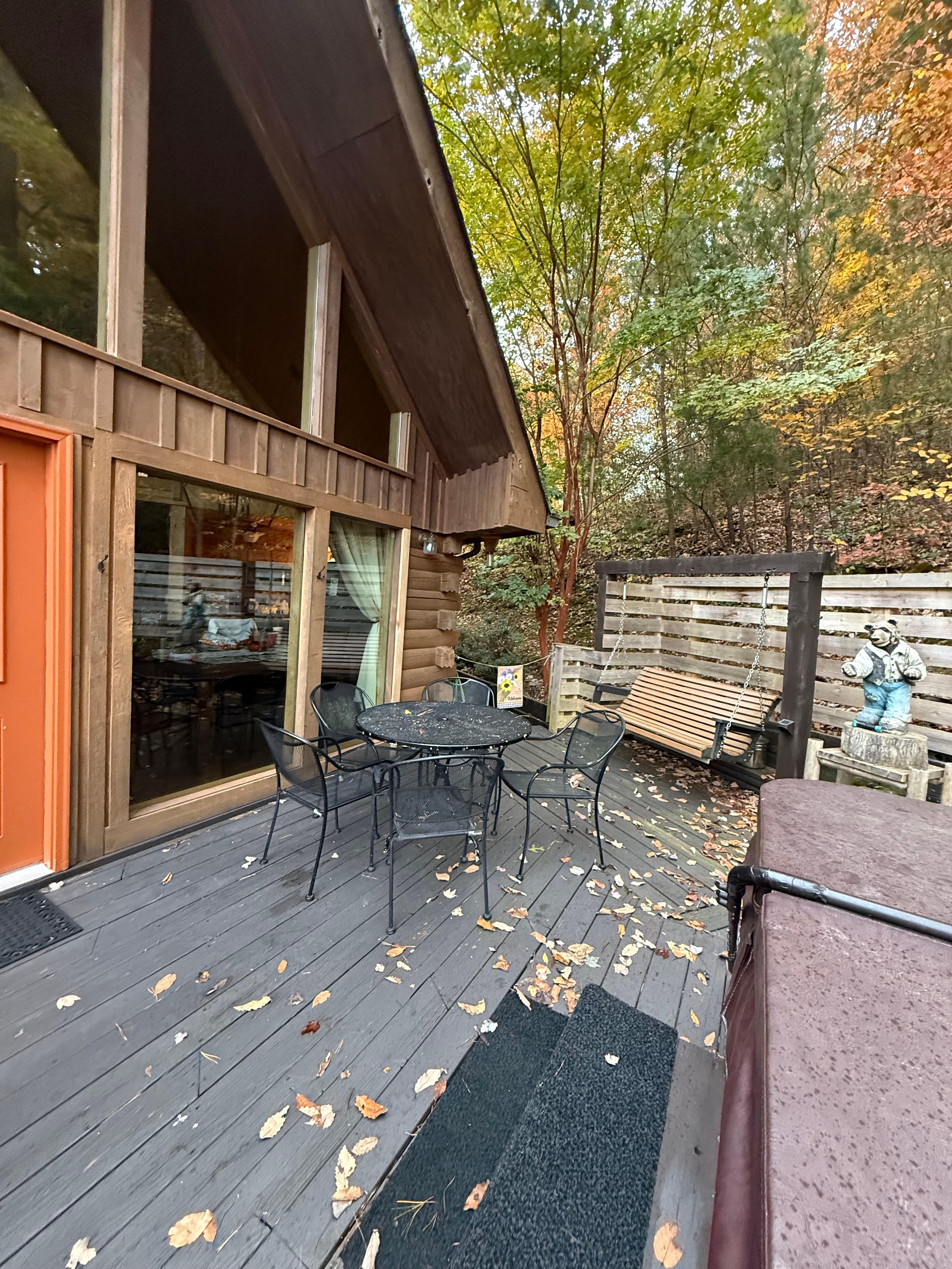 View of back deck