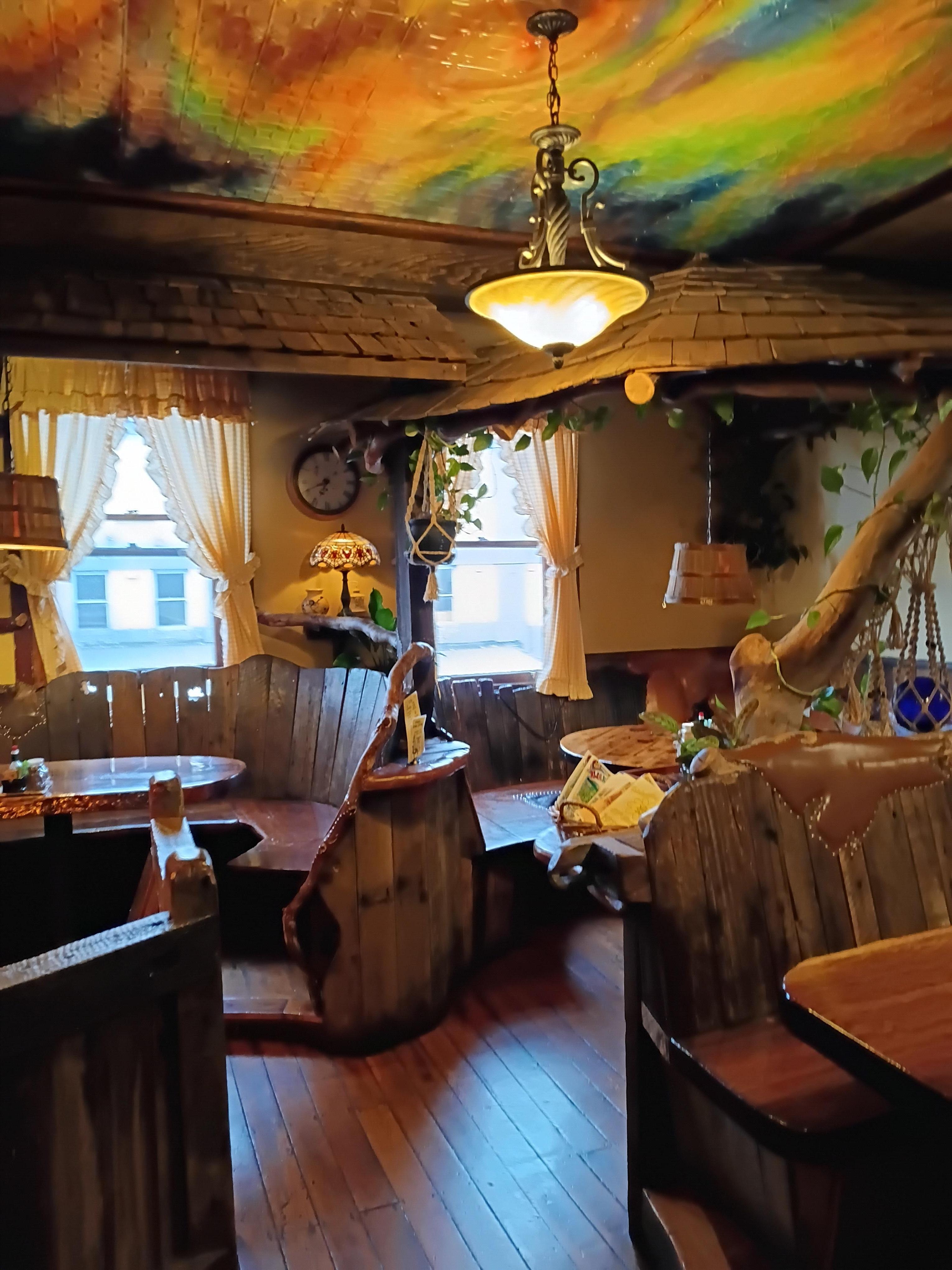 The coffee shop less than 5 min up the road excellent