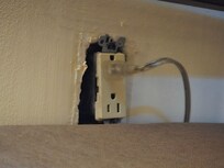 Exposed outlet