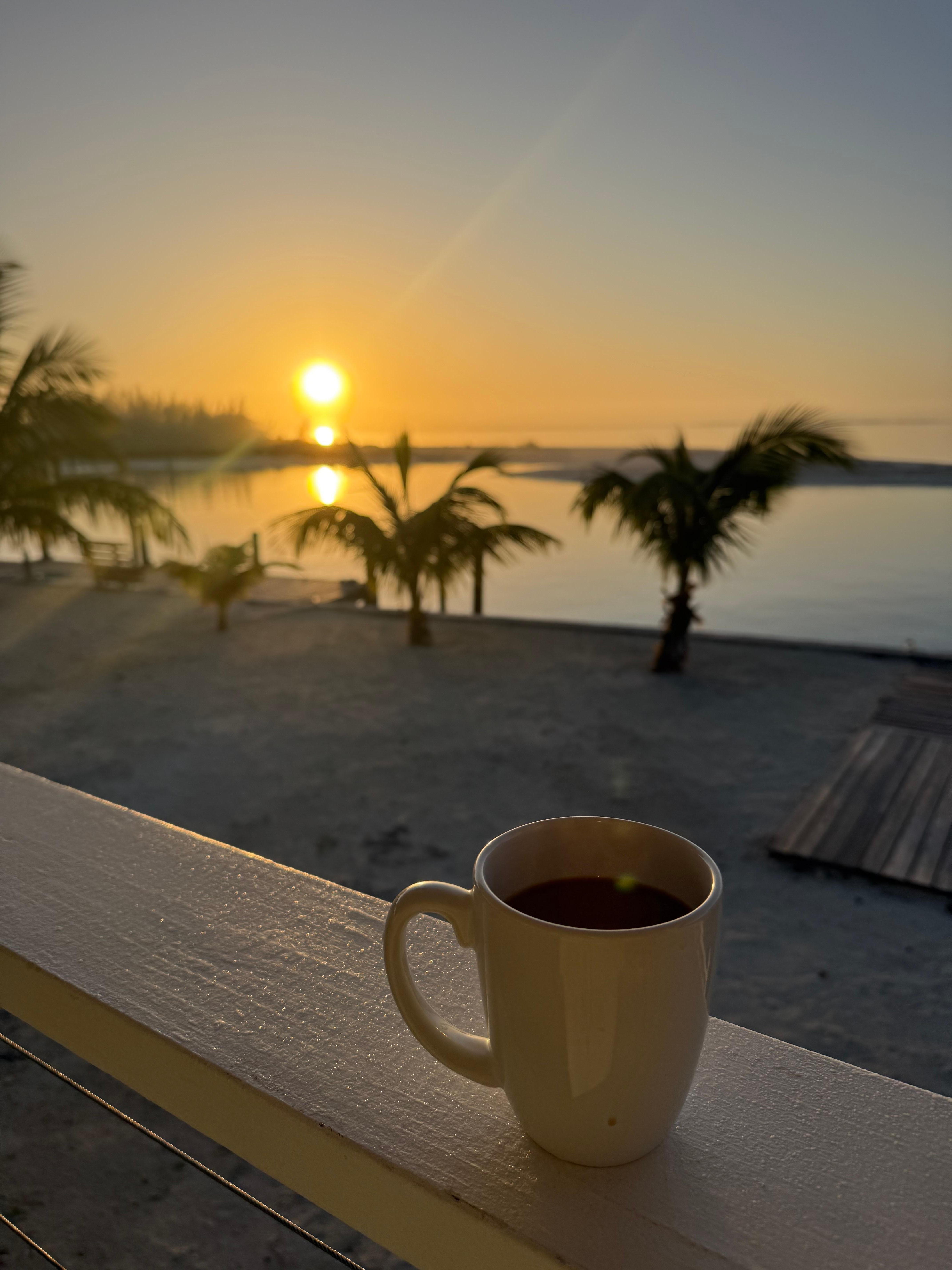 Loved sitting on the porch or dock for an early morning cup of coffee. 