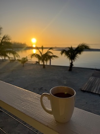 Loved sitting on the porch or dock for an early morning cup of coffee.