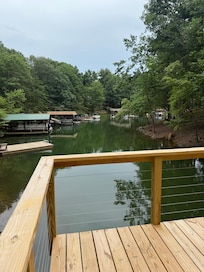 View from upper dock