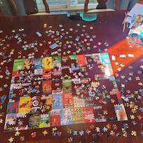 We all pitched in but couldn't finish all 1000 pieces