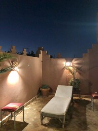 Terrasse devant la chambre