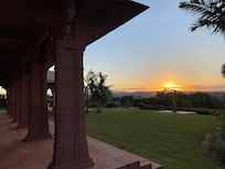 Sunset drinks outside