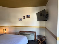 Tv on wall with temperature heat/cool