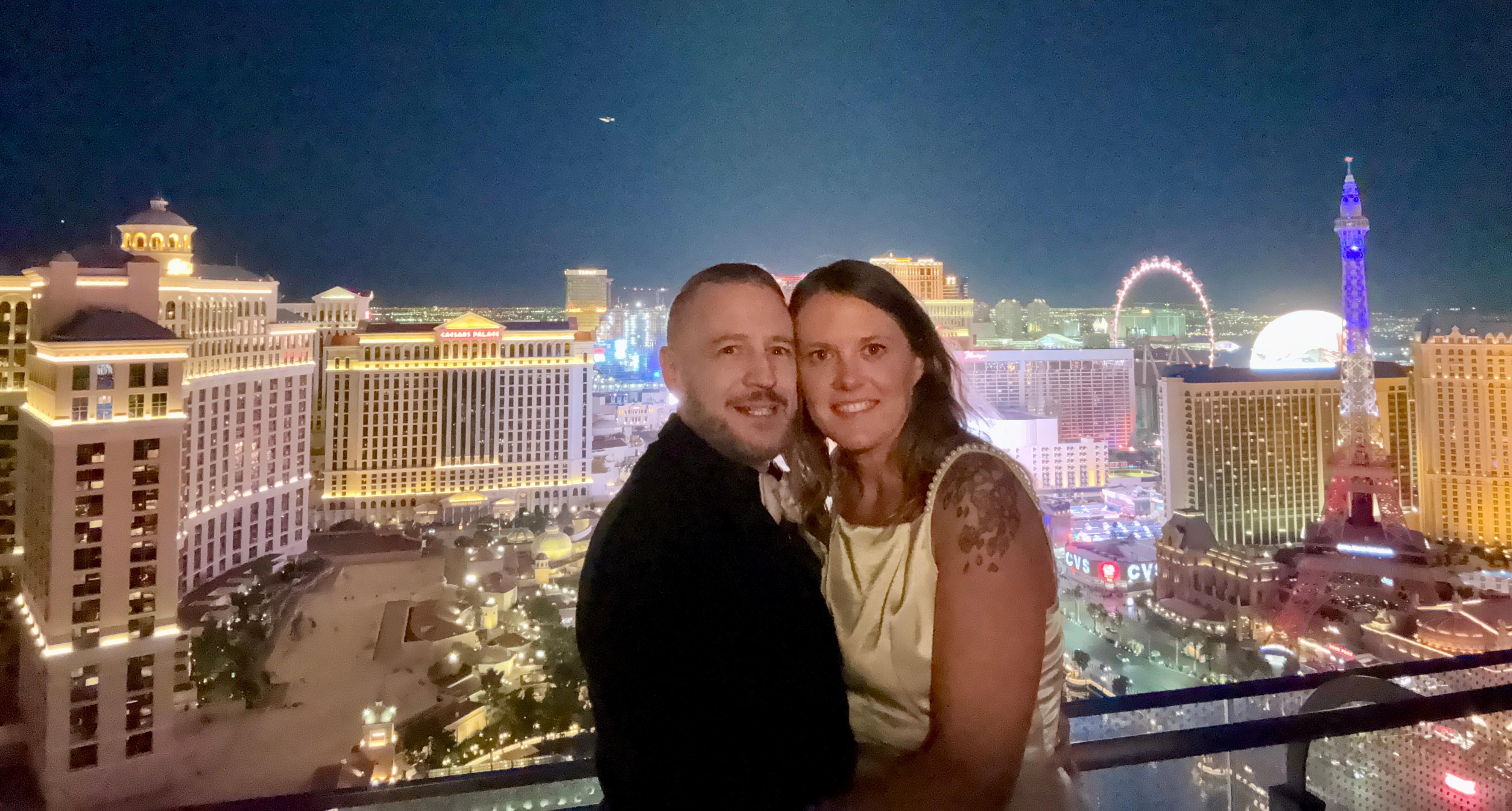 Amazing view from our balcony room from our wedding night.