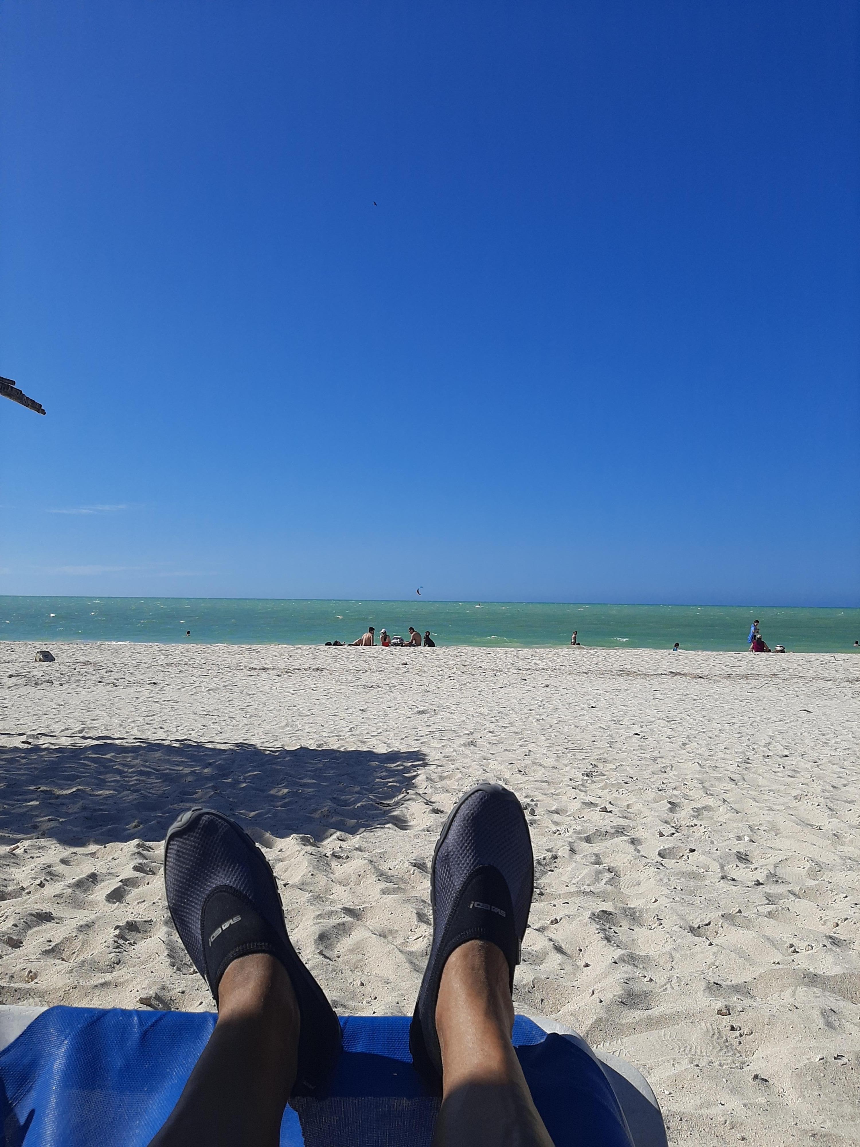 Descansando frente al mar