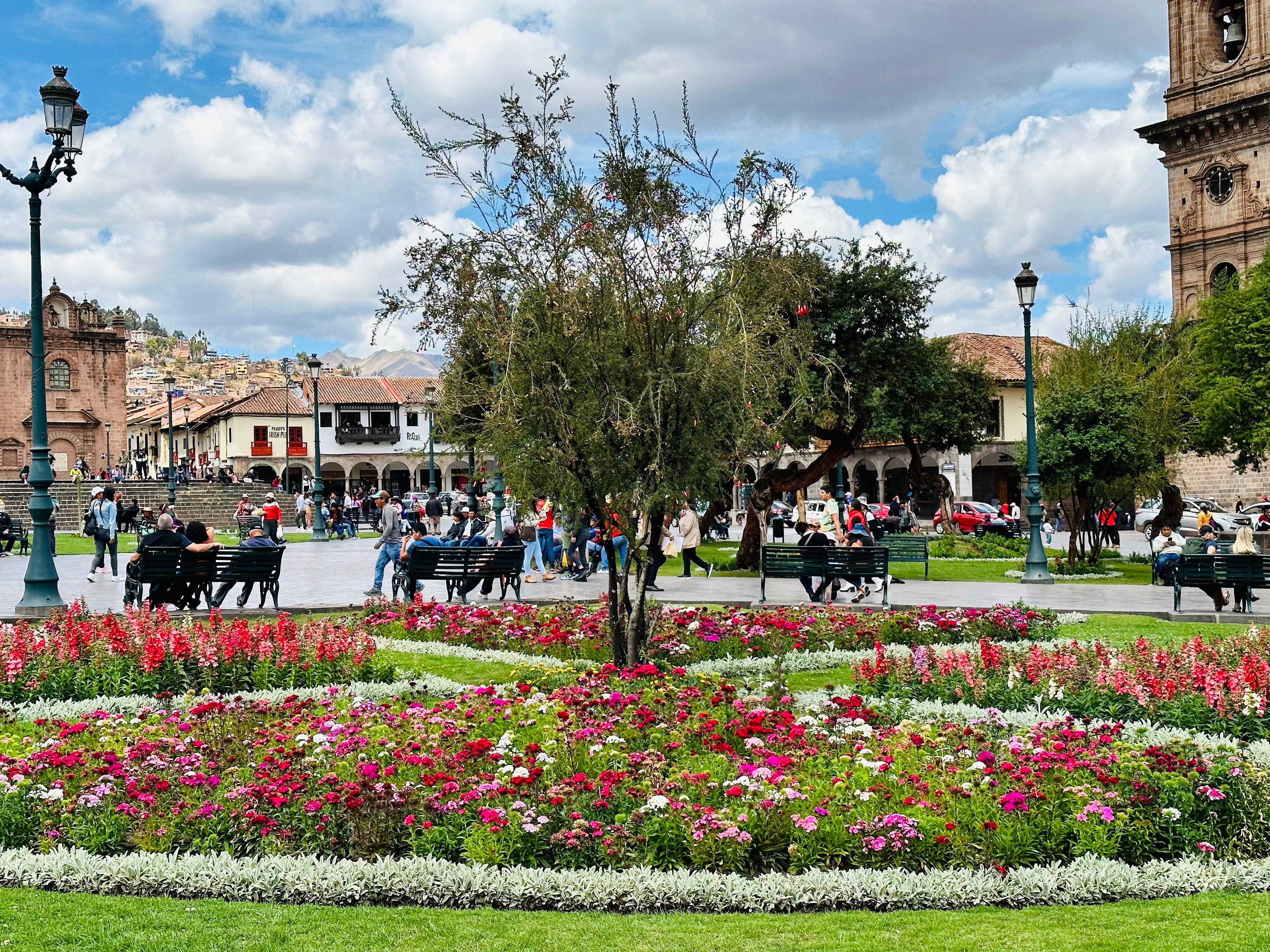 Beautiful plaza landscspe