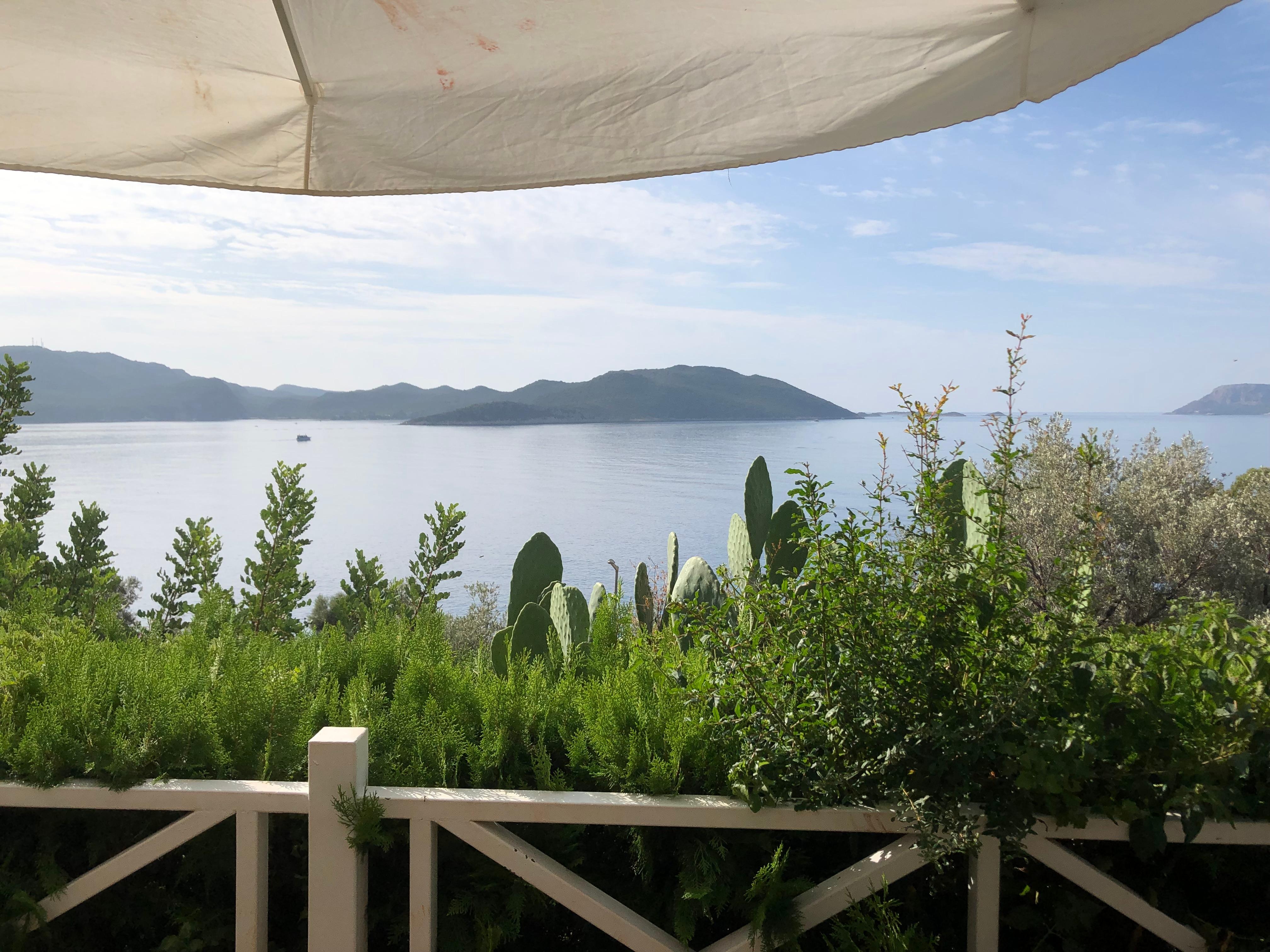 View from where you have breakfast at the hotel