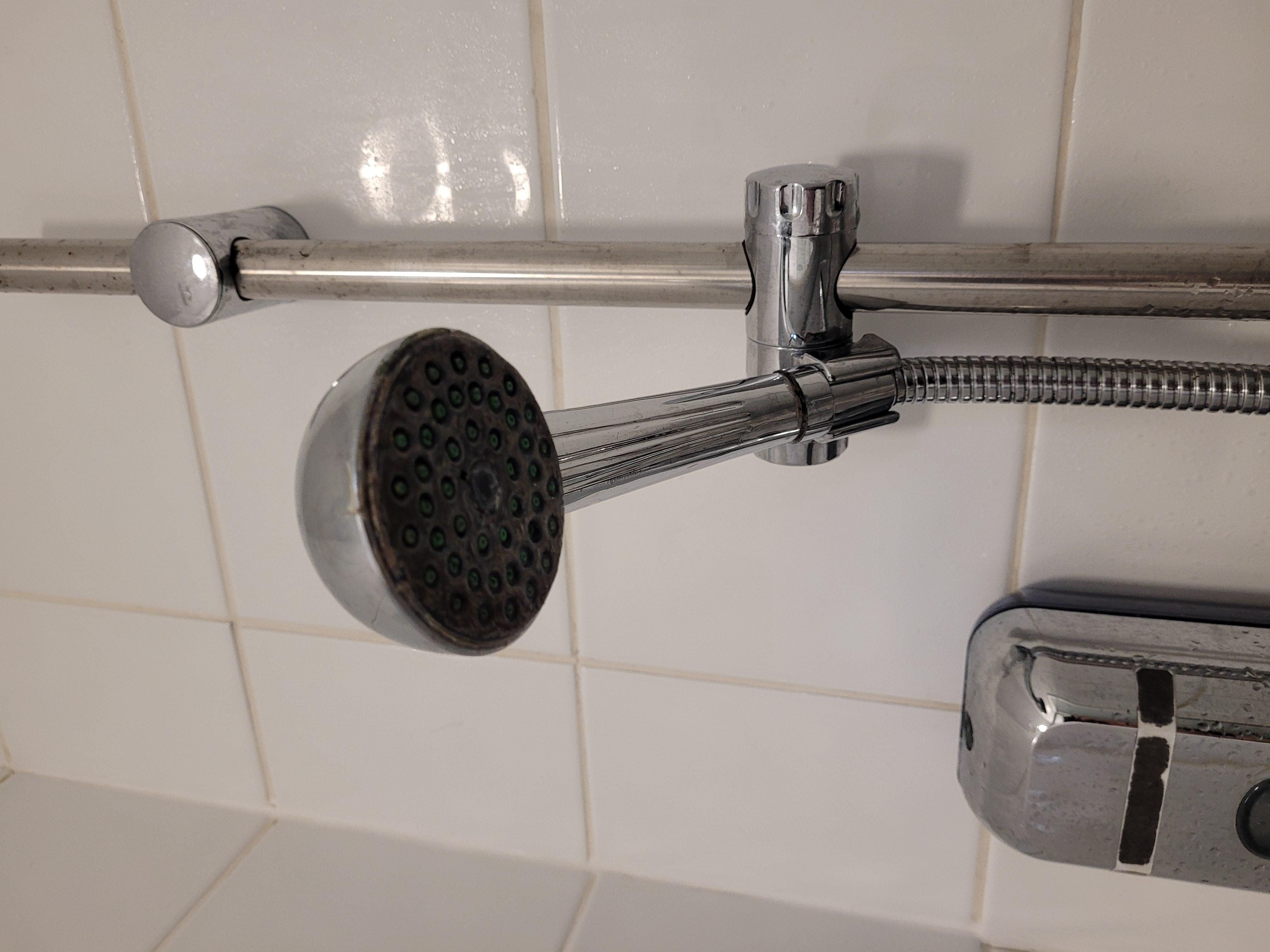 Rusty shower head