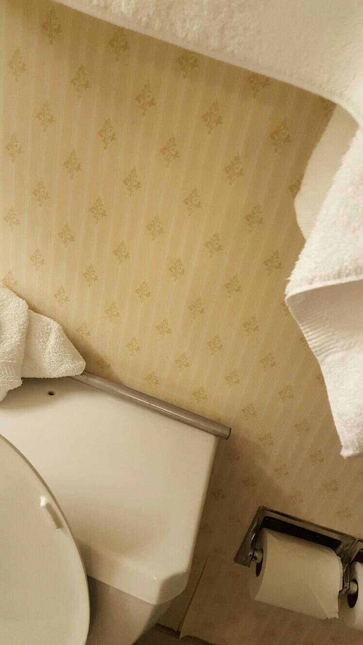 Towel bar collapsed at night