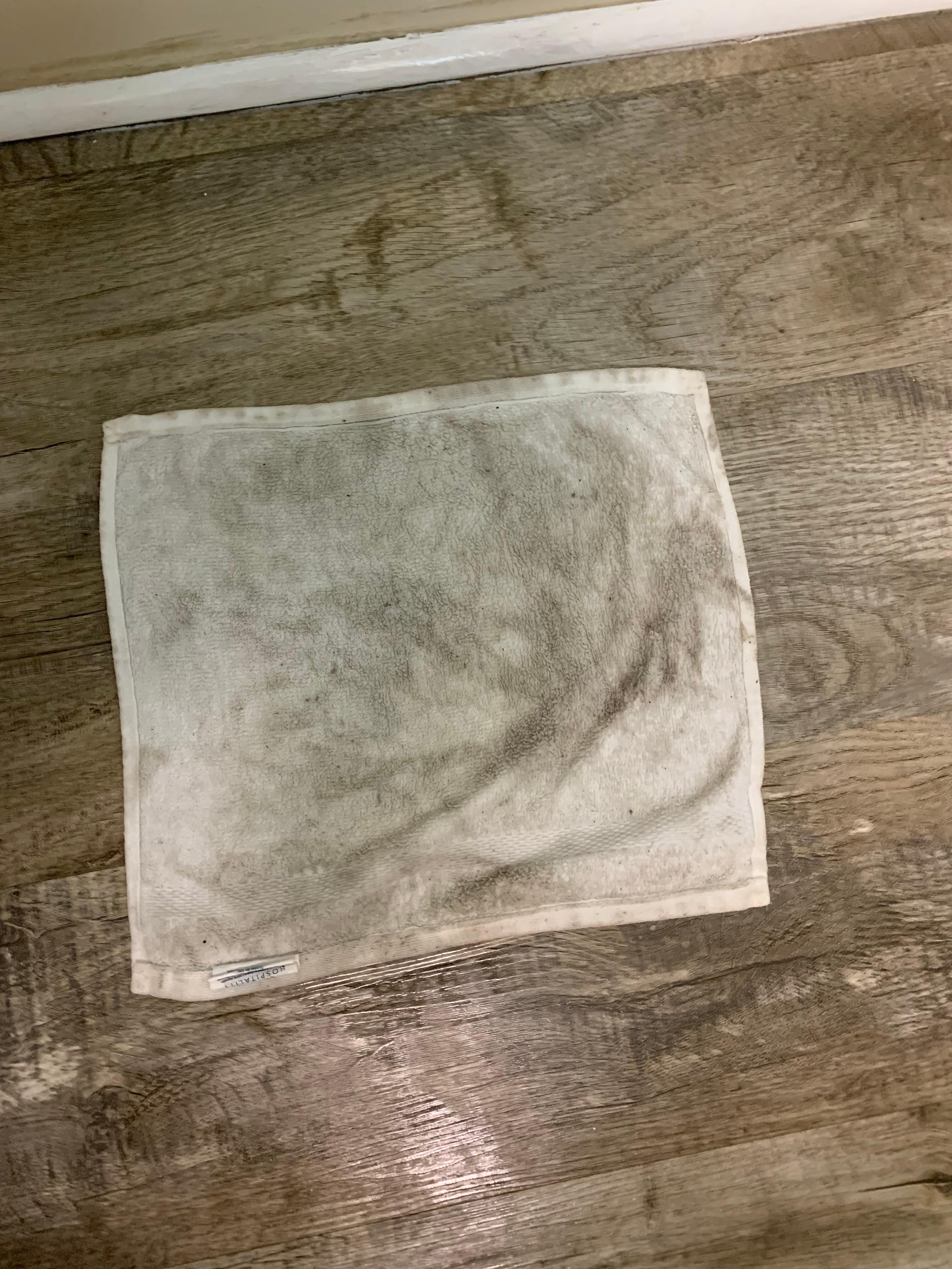 After 2x more mopping, getting better! 