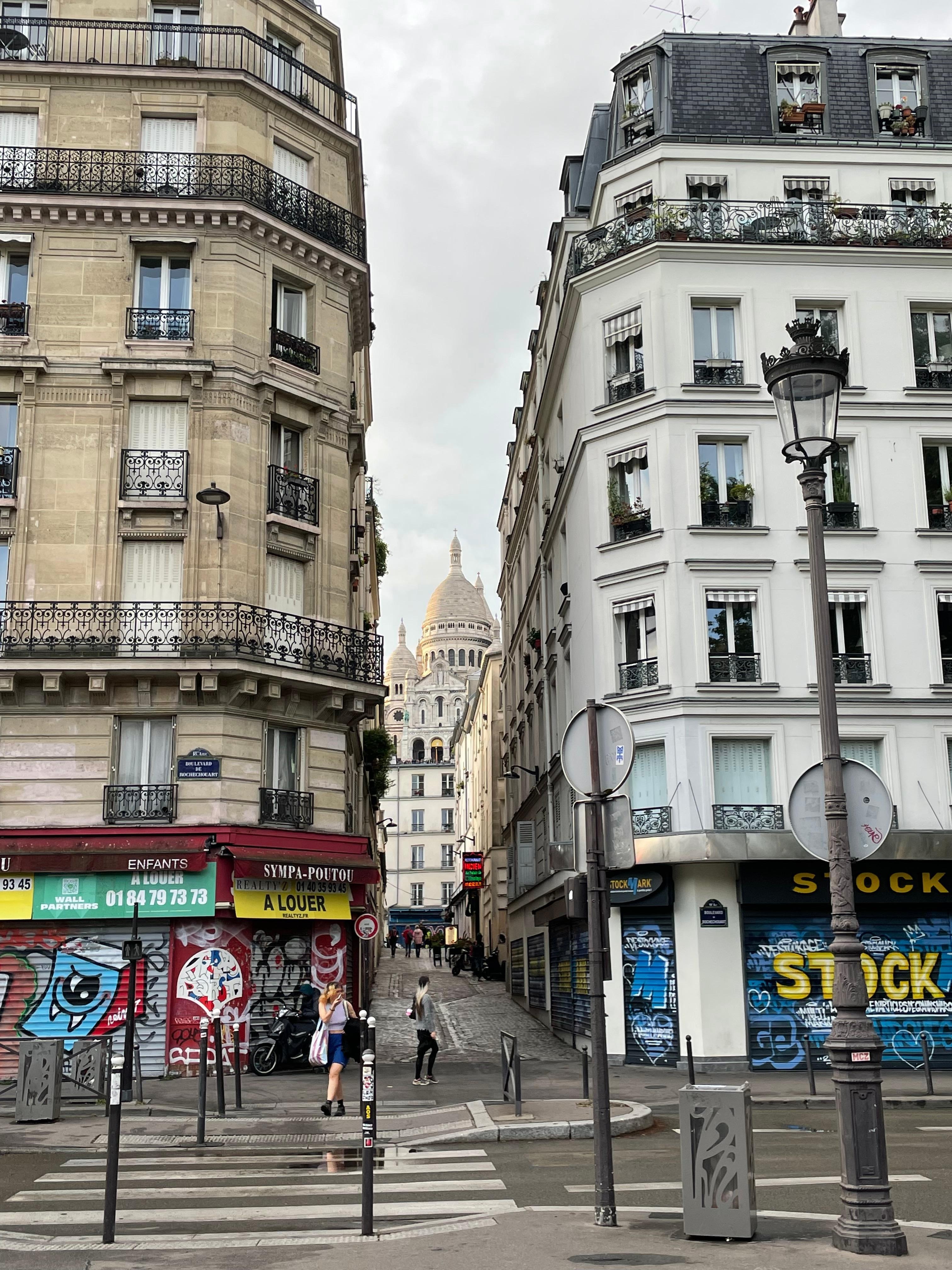 Sacré-Cœur greets you every time walking toward the Anvers station, a step away!