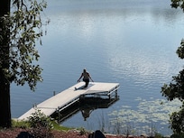 Early morning Yoga on the dock.