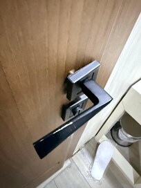 Door handle to bathroom broken