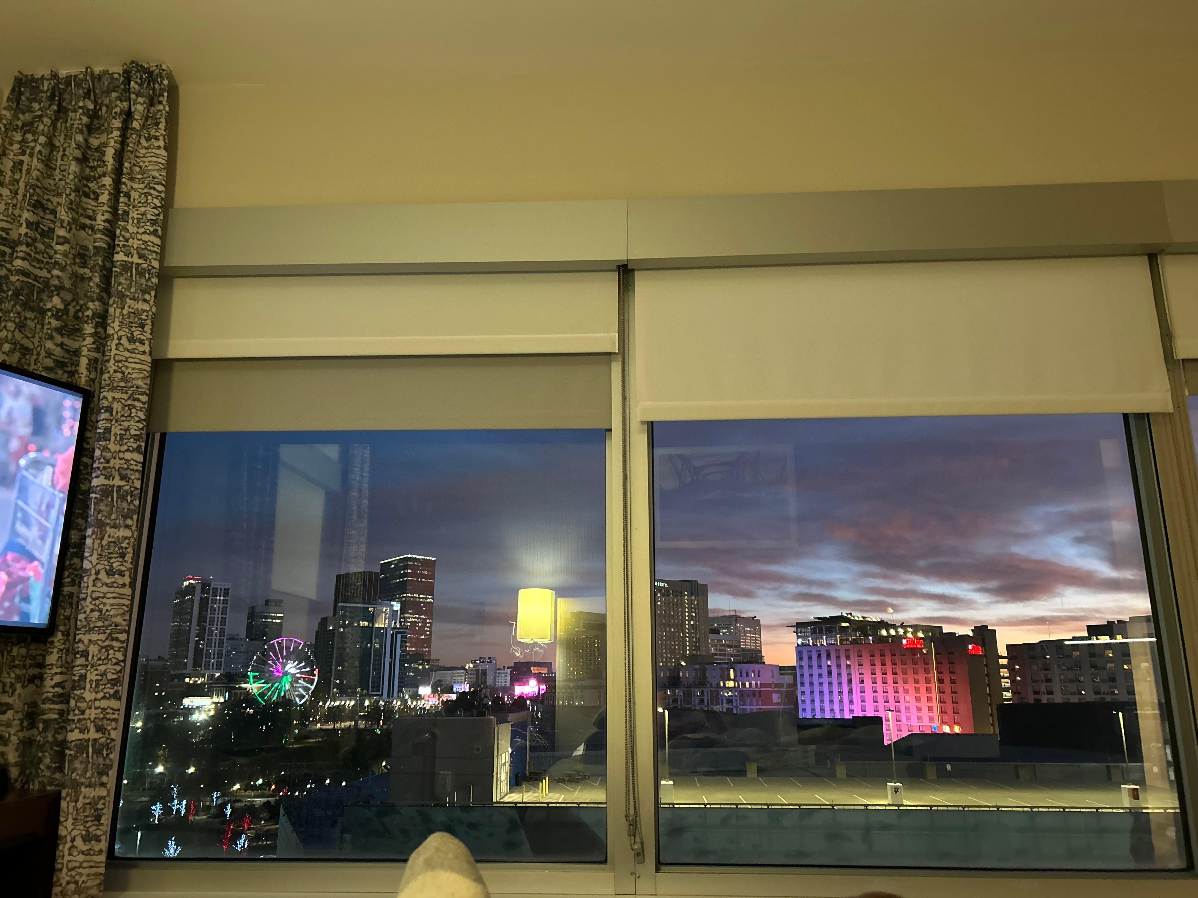 Beautiful night time panoramic view