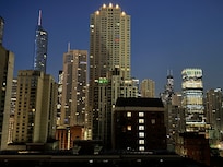 Night view off balcony