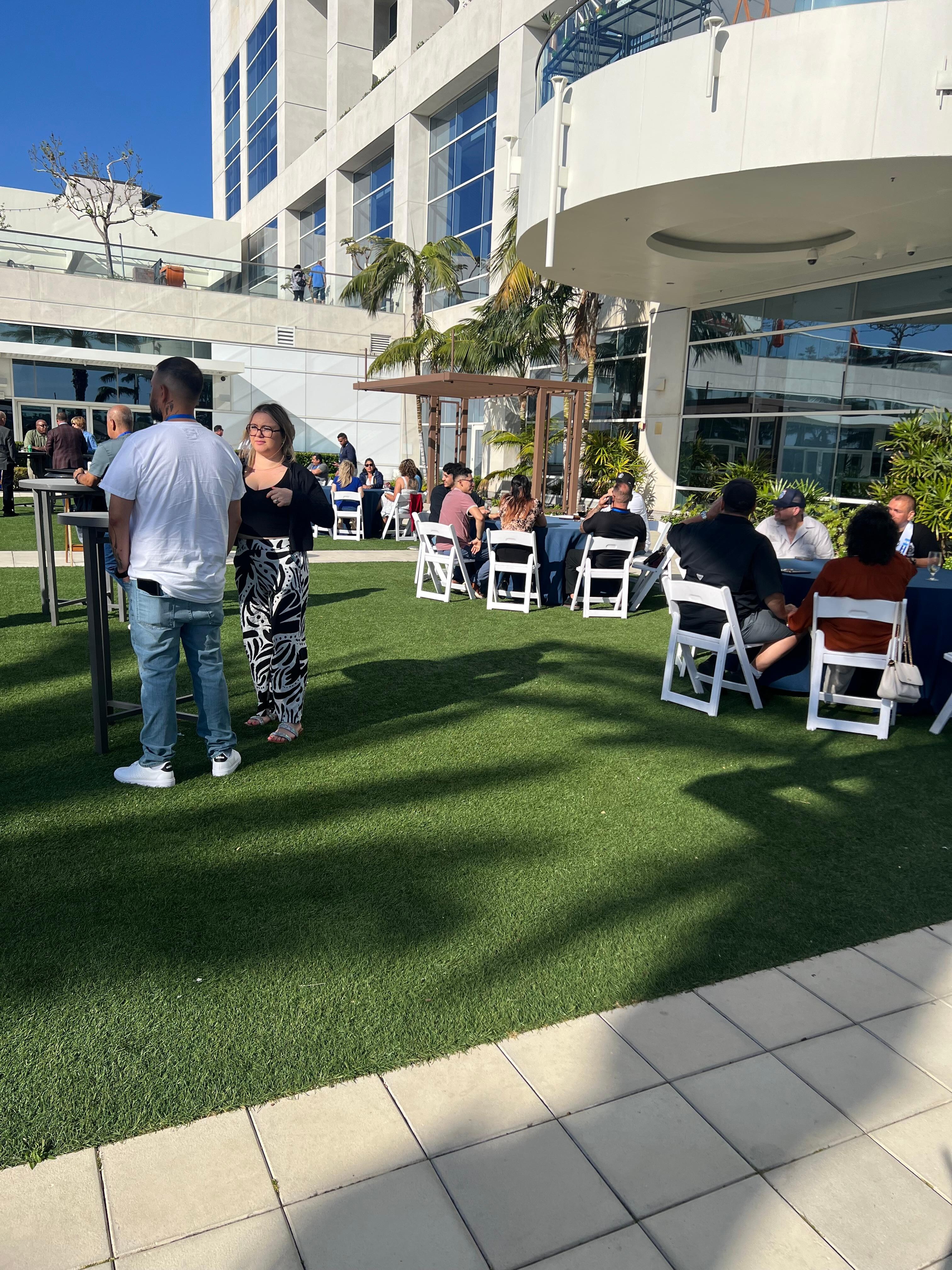 This was a small reception that for the meet and greet.