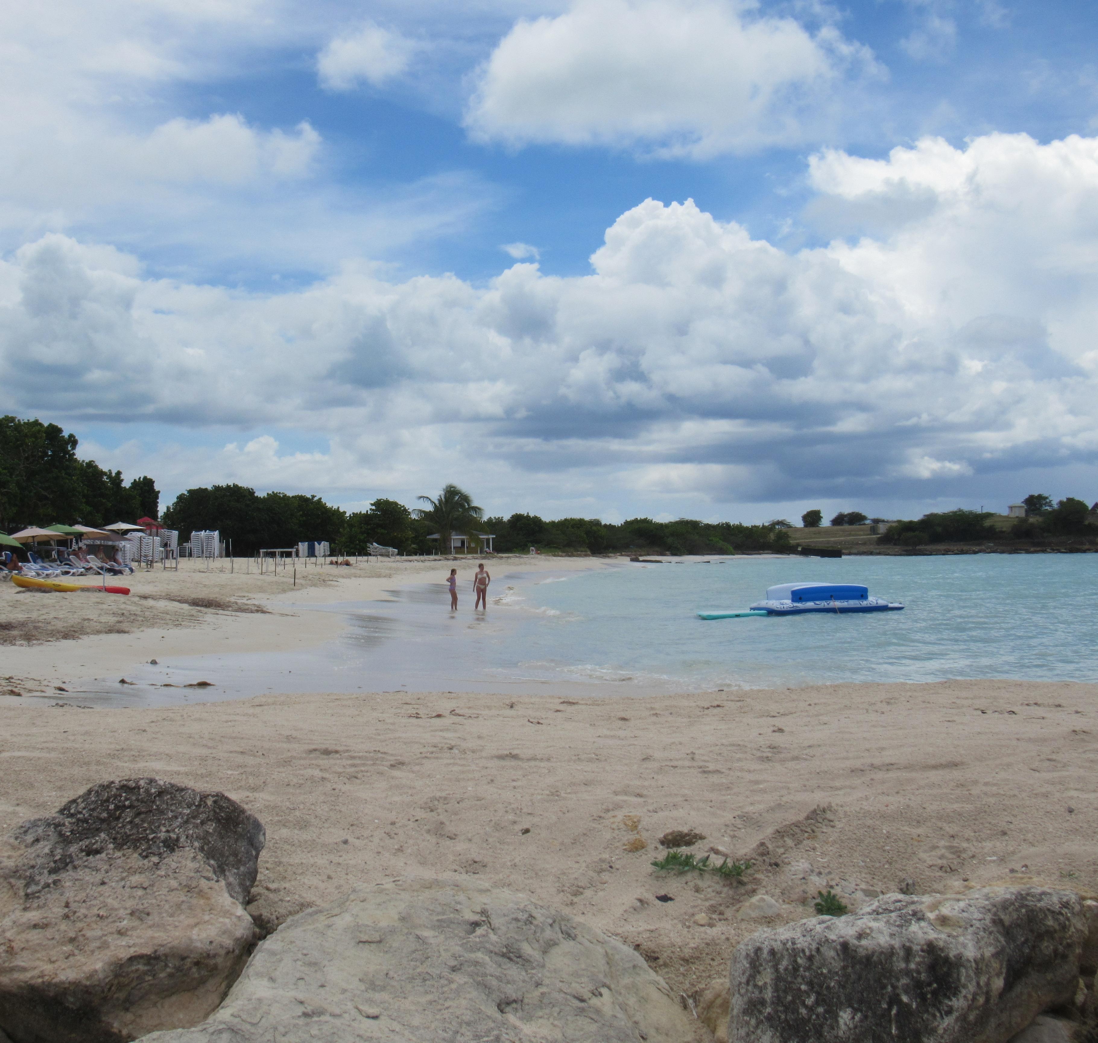 looking to the left from our beach
