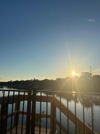 Sunset from deck.