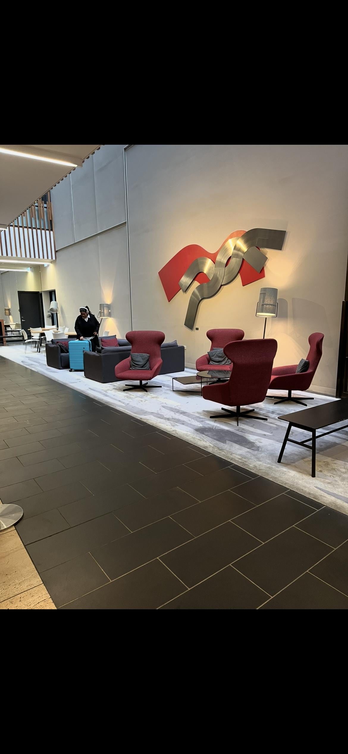 Lovely area to sit and relax in foyer 