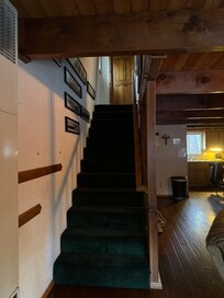 Looking upstairs
