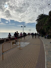 Torremolinos boardwalk during the half marathon