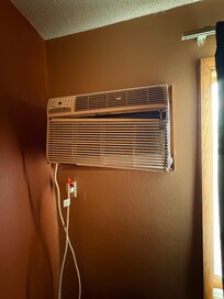 AC unit literally falling apart.