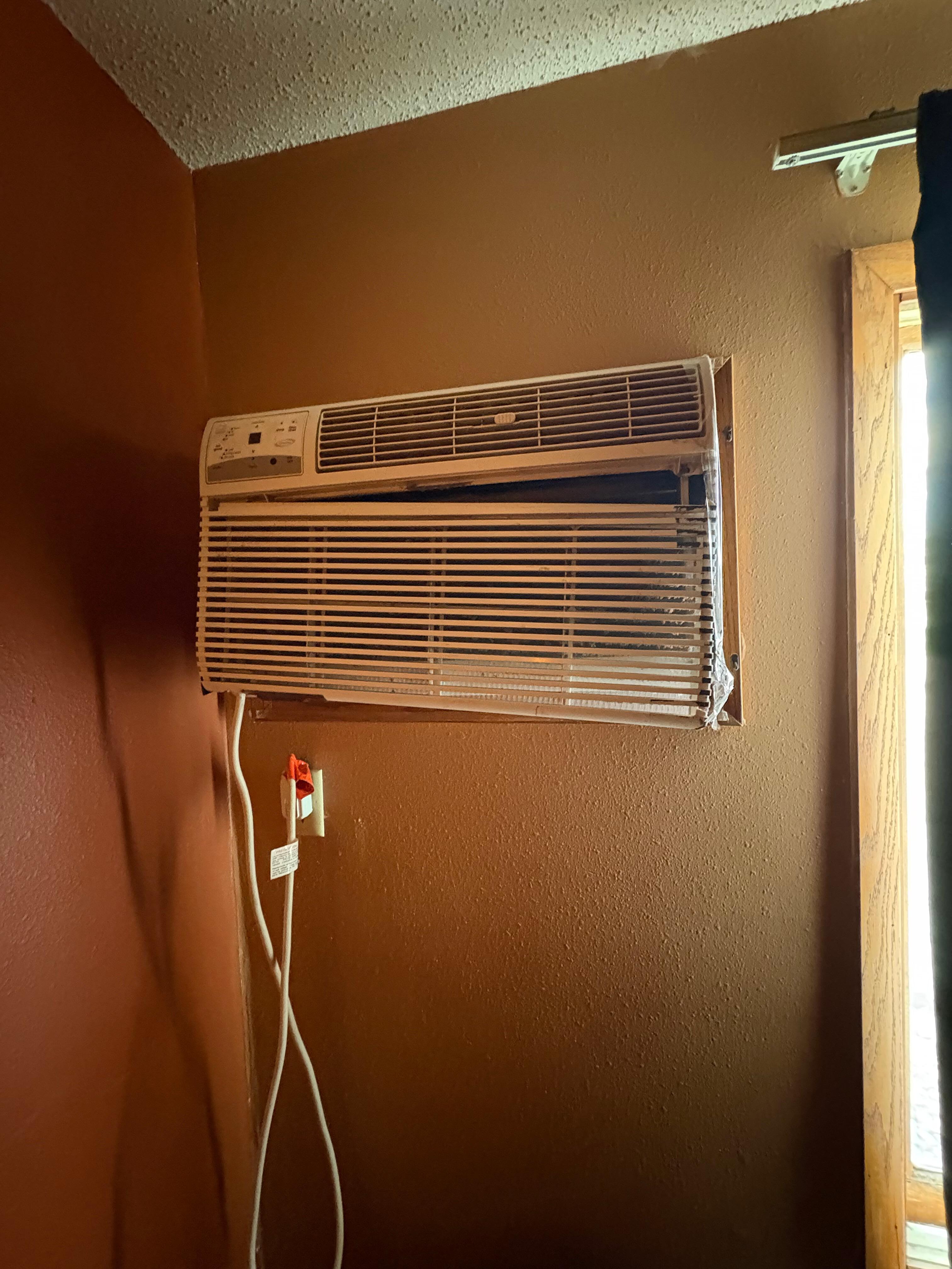 AC unit literally falling apart. 