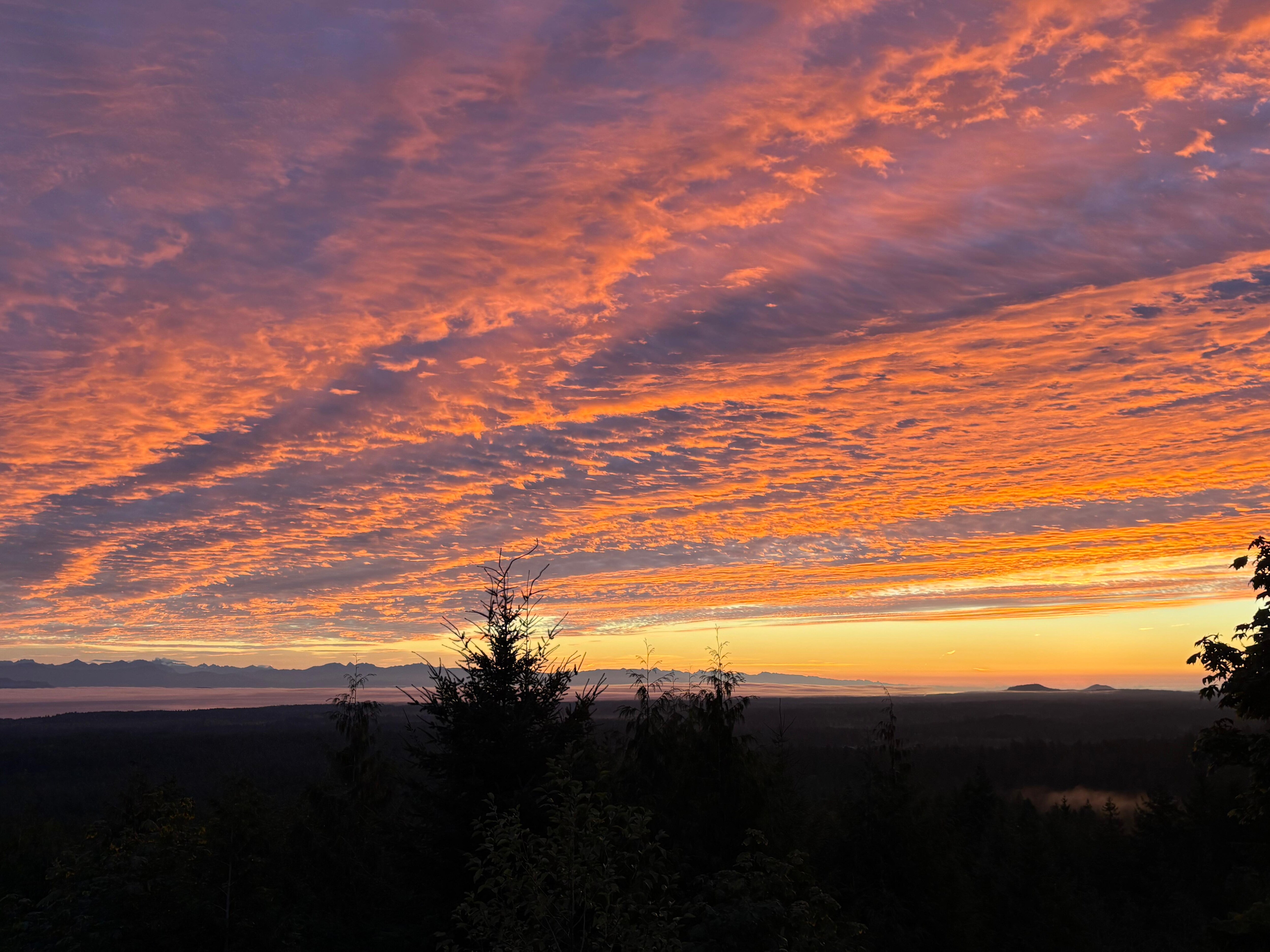 Sunrise from the porch