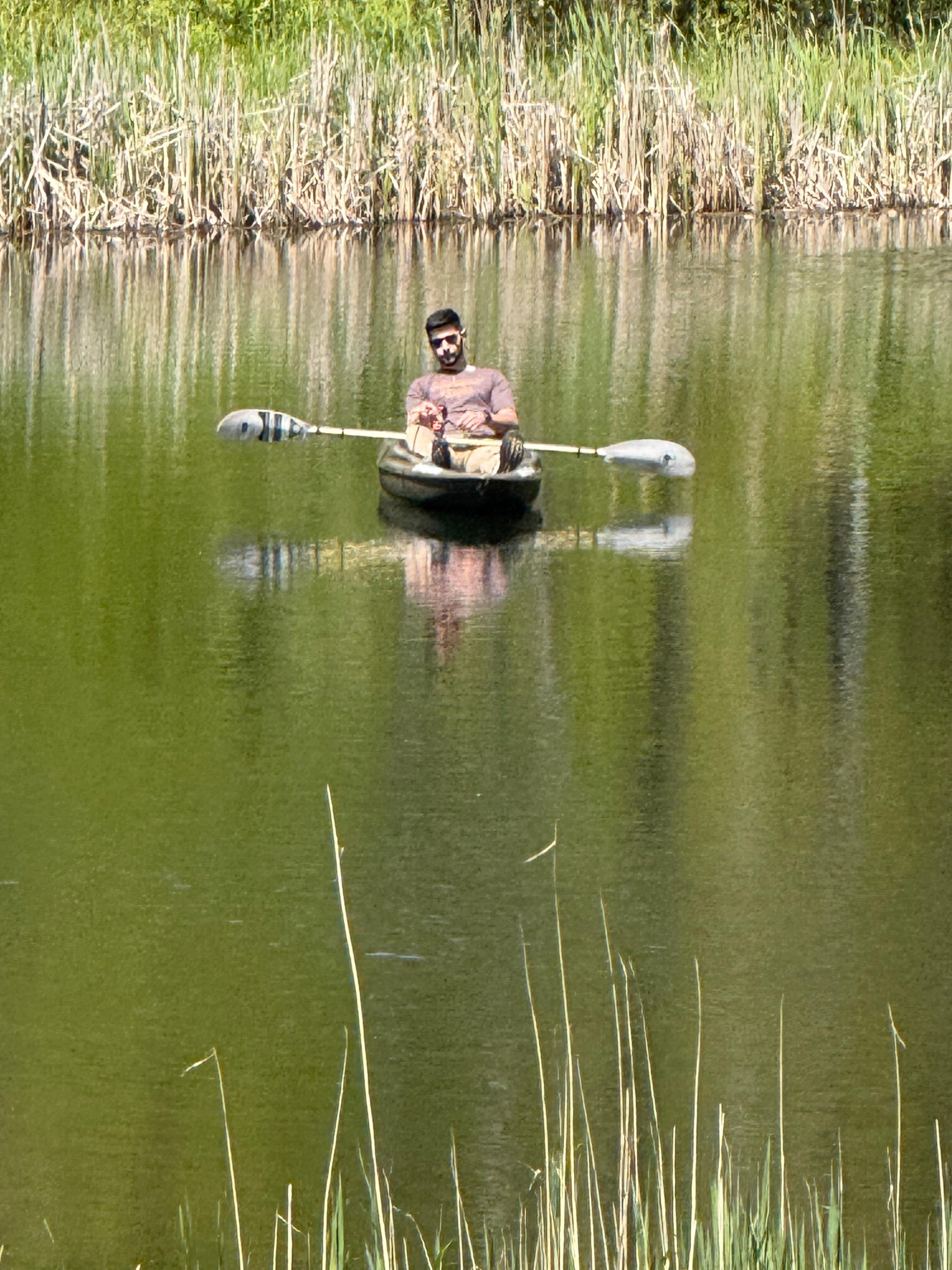 A little fishing from the kayak.
