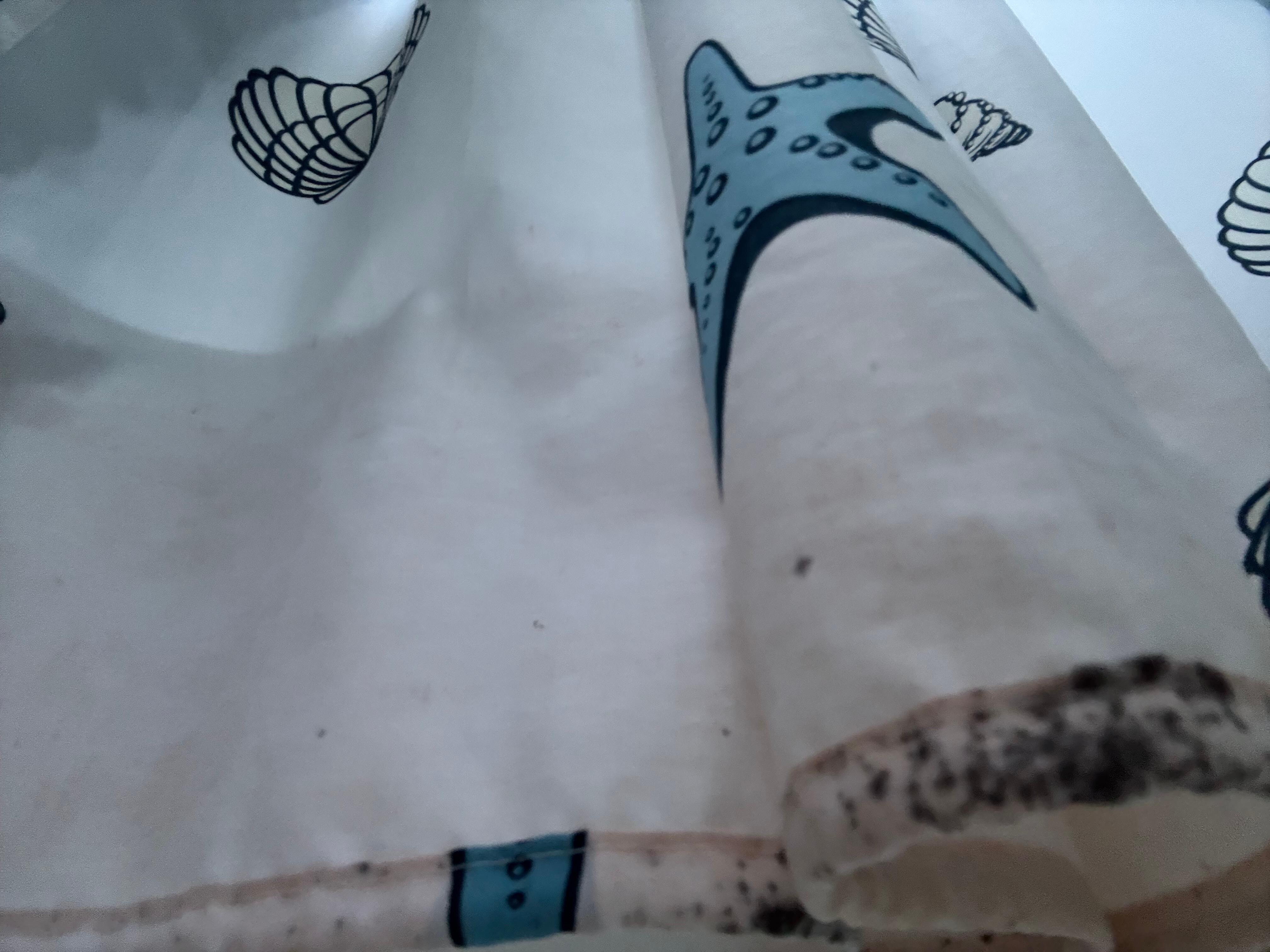 Duschvorhang bei unserer Ankunft