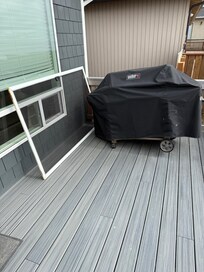 Broken screen door, broken grill