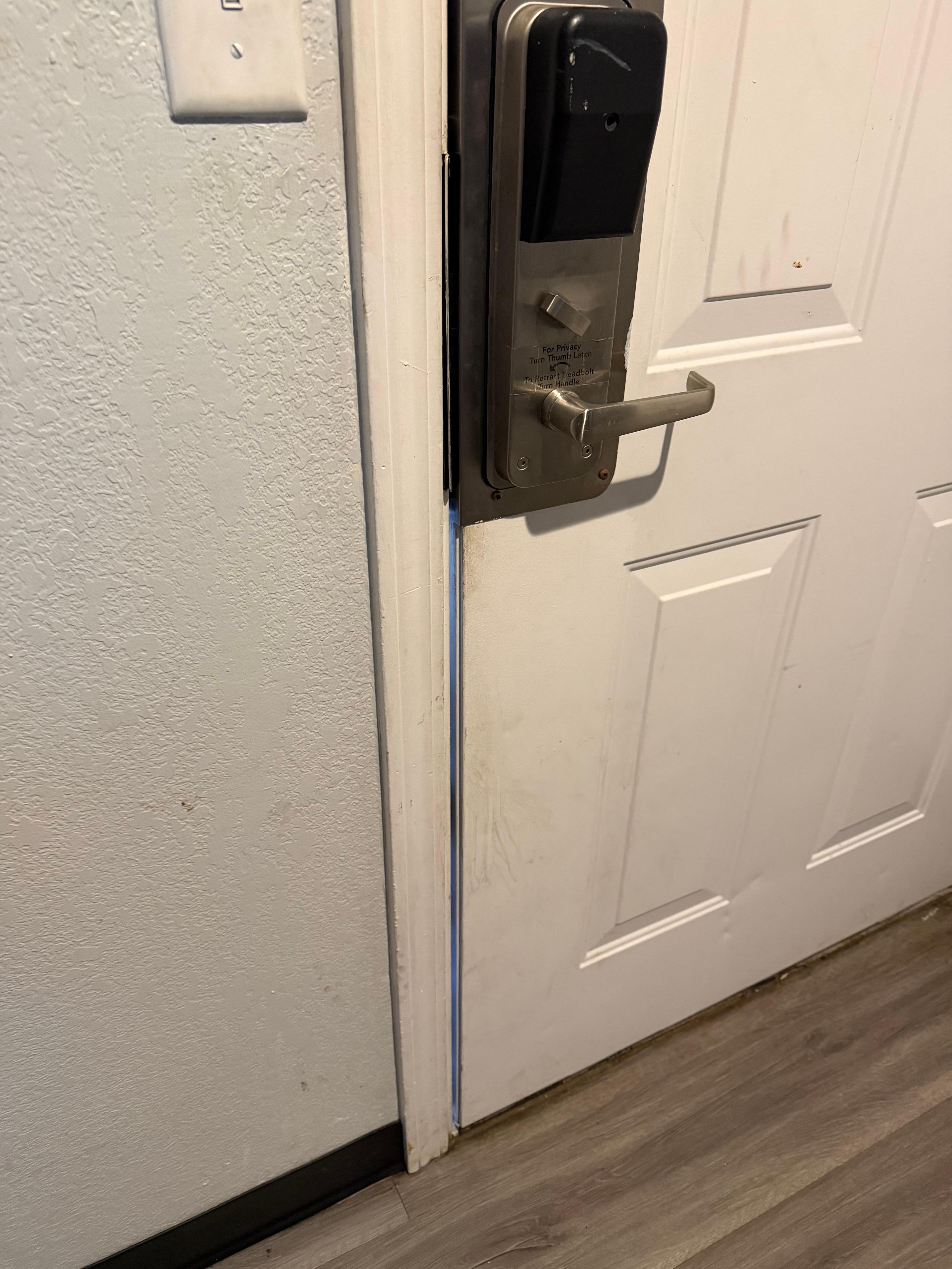 Door was dirty
