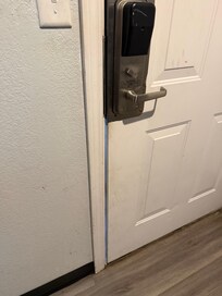 Door was dirty