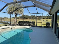 Great golf course view. We enjoyed watching them come down the hill (on the left)