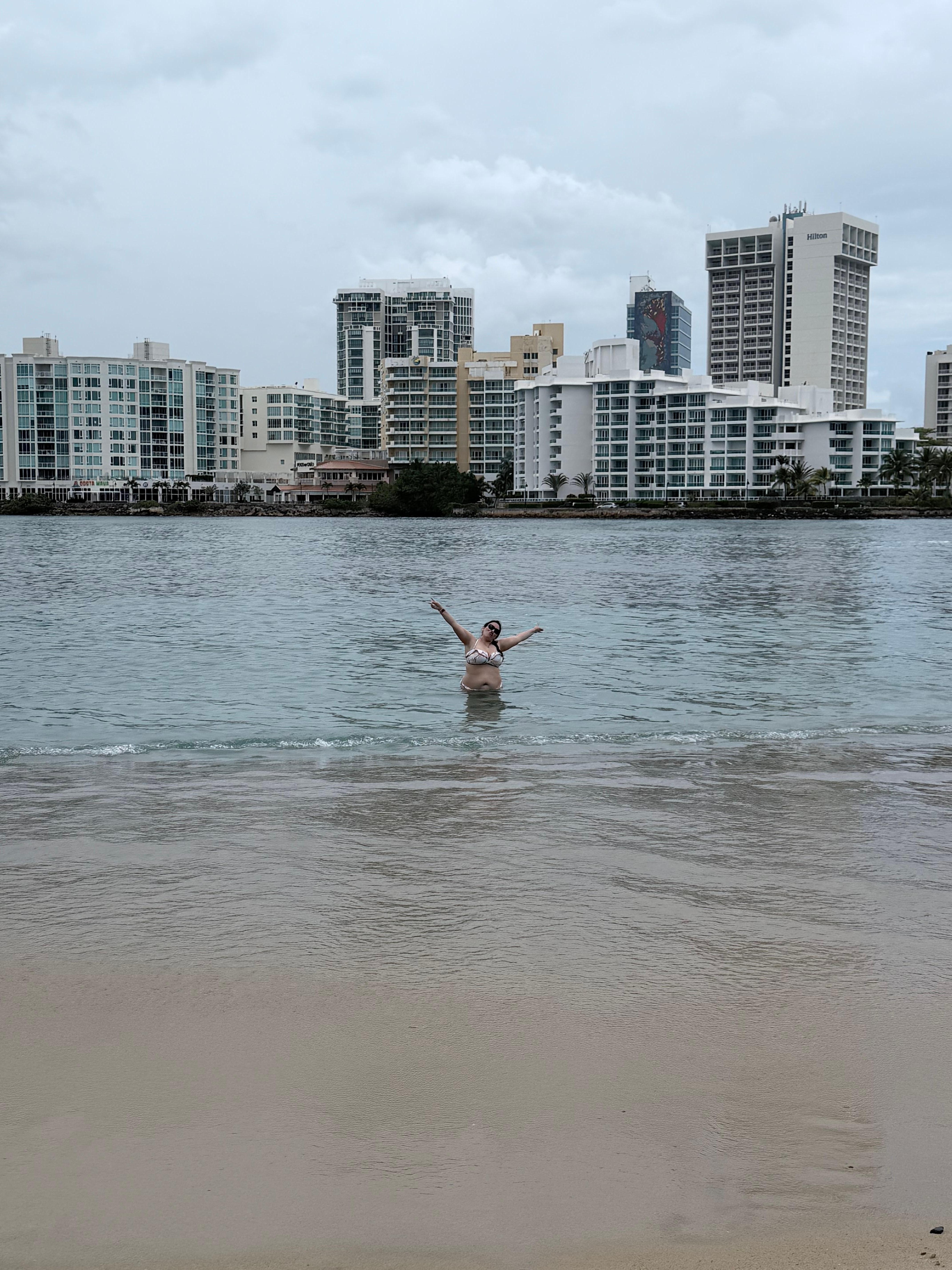 Hotel behind me